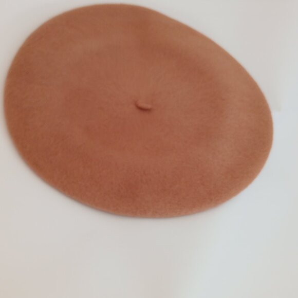 KERRYBROOKE deluxe basque beret beige 100% wool - Picture 3 of 3